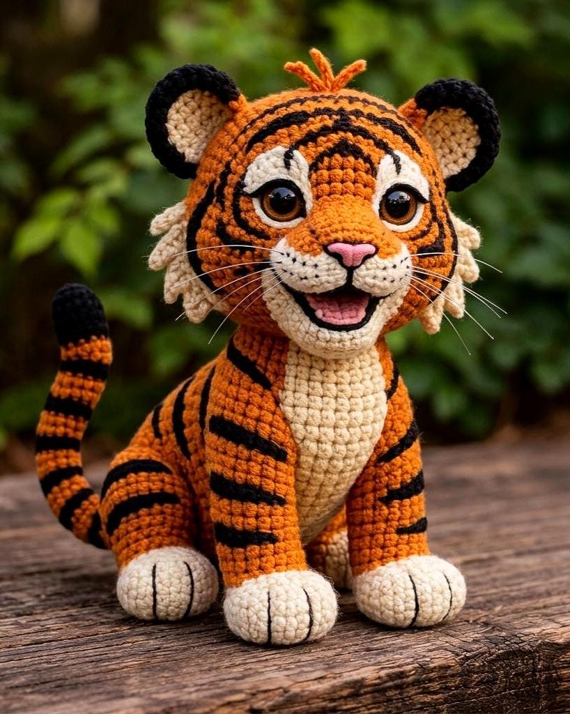 38 Tiger Crochet Patterns: Realistic, Cute, and Giftable Designs for Every Crocheter 20 Realistic Tiger Amigurumi Crochet