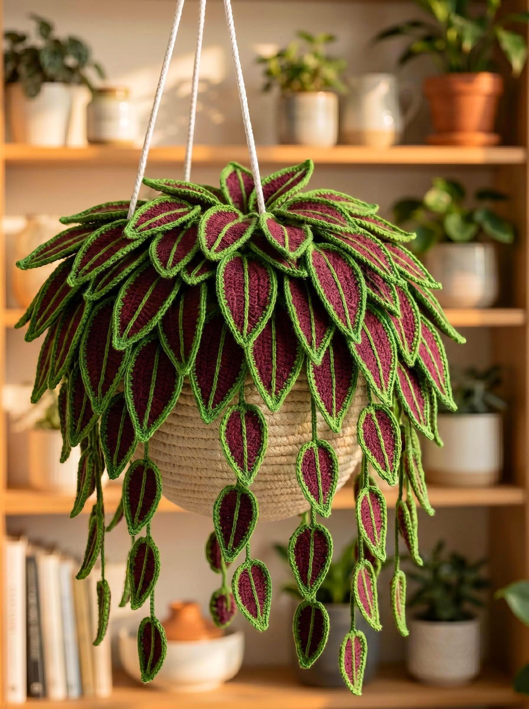 30 Plant Crochet Patterns to Brighten Home Decor and Gift Giving 33 Hanging Vine Plant Crochet Pattern