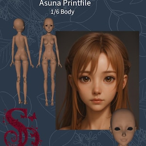 Asuna - BJD Animegirl 3D Print File