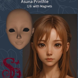BJD Anime Head "Asuna" 3D Print File