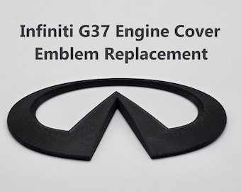 Infiniti G37 Engine Cover Emblem - ASA Black