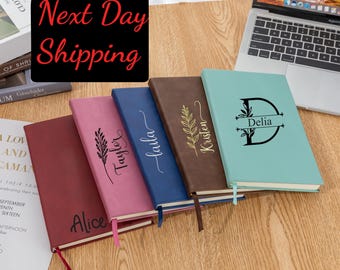 Customized Leather Journal, Personalized Leather Journal, Journal with Name, Personalized Notebook, Personalized Diary, Travel Size