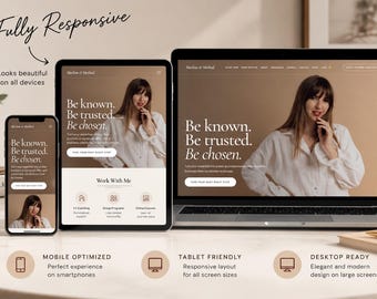 Tema de WordPress para sitios web de negocios de coaching para mujeres coaches, plantilla gratuita de Elementor para sitios web de coaching con formularios de captación de clientes potenciales.