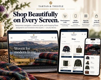 Tema de WordPress Heritage Clothing para WooCommerce, plantilla gratuita para sitio web de tienda de ropa con Elementor