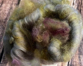 Drum Carded Art Batt #42  ; Perfect for Spinning, Felting, Creating