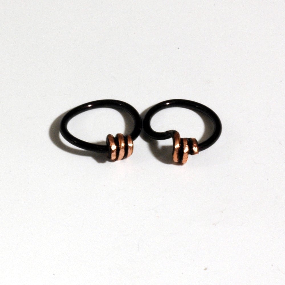 Tiny UNISEX Loop De Loop Hoops Continuous Look Hoop Earrings Etsy