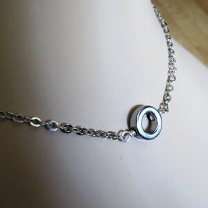 Unisex Necklace - Geometric Necklace Available In Two Styles - Circular Metal Necklace - Circle Necklace - Mens Necklace - Womens Necklace