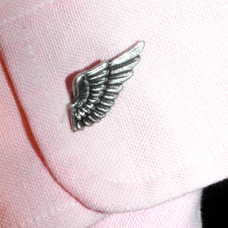 Wing Cuff Links SOLDERED Cuff Wings Antique Silver Winged Cufflinks The Flight Series Cufflink SOLDERED Detailed Feather Cuff Link image 3