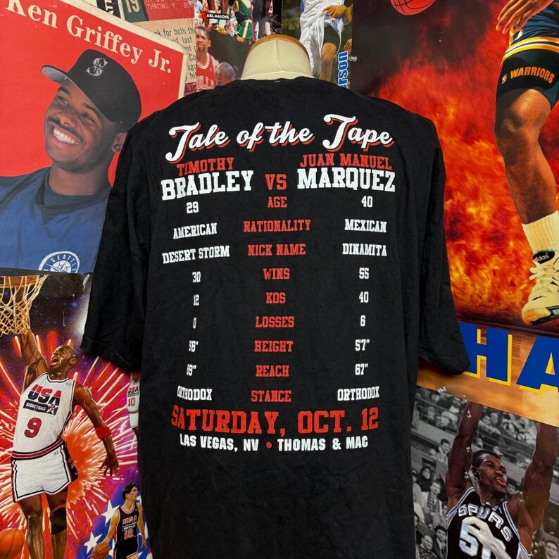 Timothy Bradley Juan Manuel Marquez Boxing T Shirt Las Vegas Sz XXL image 5