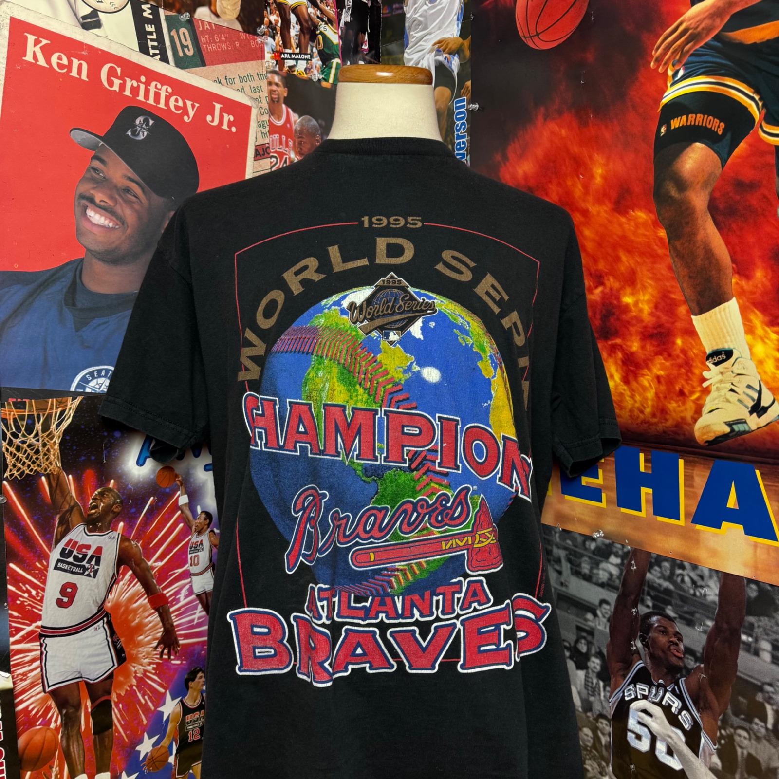 90sヴィンテージ　ベティ×MLB アトランタブレーブス Tシャツ[セール] 古着 90s USA製 MLB Atlanta Braves ブレーブス プリント T