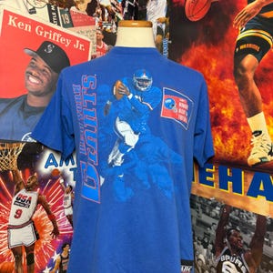 Vintage 90s New York Giants Football T Shirt Monday Night NFL Nutmeg Sz Large