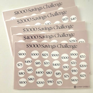 1K-5K Savings Cash Stuffing Challenge Bundle
