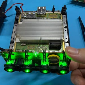 Nintendo GameCube Controller Board-Fresh Battery and Custom LEDs Install Service