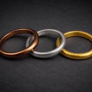 Siliconen trouwring dames – sportschool, werk – flexibele goudzilveren bronzen ring elastiekje