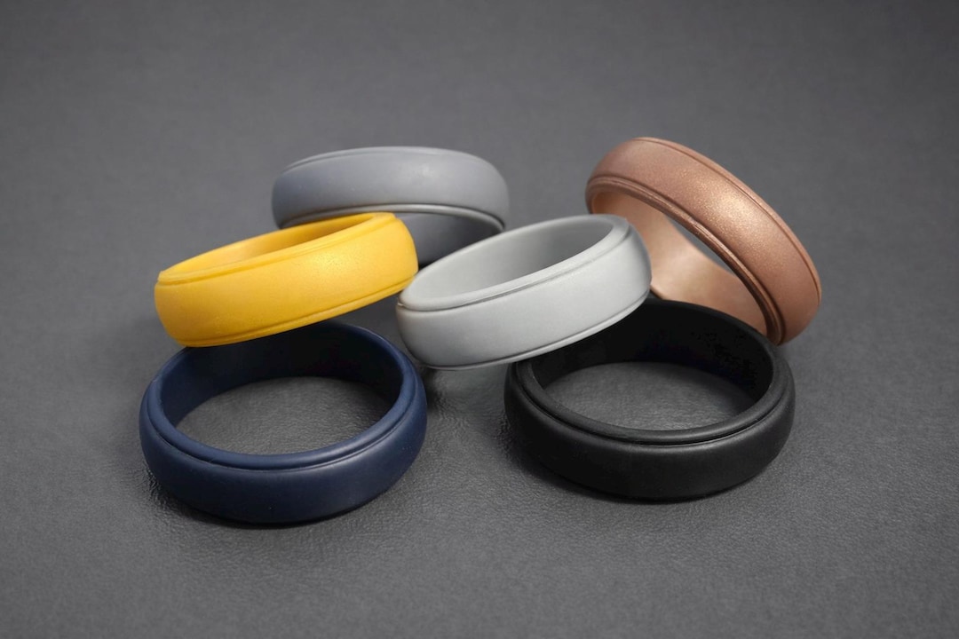 Robber Rings Silicone Ring | Mens Silicone Wedding Band | Womens Silicone Ring ...