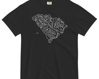South Carolina State River Map Shirt