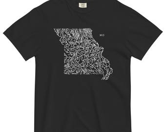 Missouri State River Map Shirt