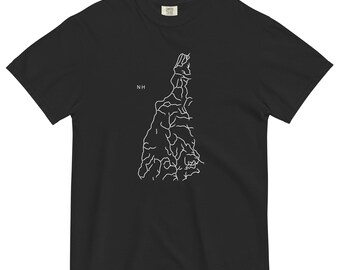 State River Map Shirt New Hampshire