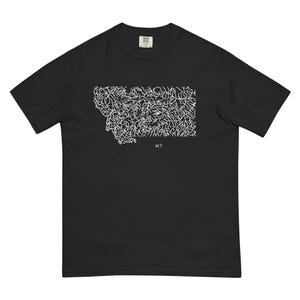Montana State River Map Shirt