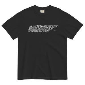 Tennessee State River Map Shirt