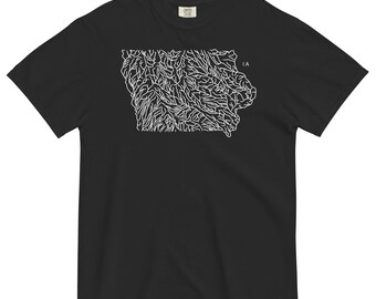 State River Map Shirt Iowa