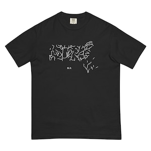 Massachusetts State River Map Shirt