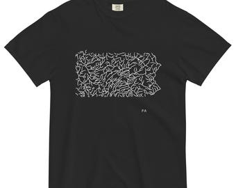 State River Map Shirt Pennsylvania