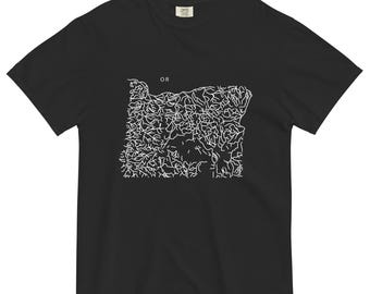 State River Map Shirt Oregon