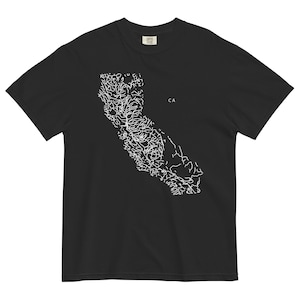 State River Map Shirt Kalifornien