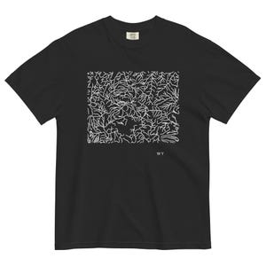 Wyoming State River Map Shirt