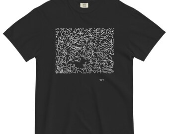 Wyoming State River Map Shirt