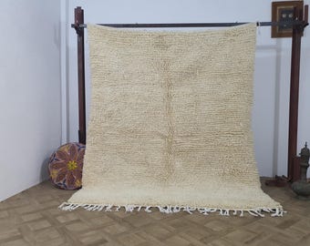 Handwoven Beni Ourain Rug: Authentic Moroccan Berber Wool