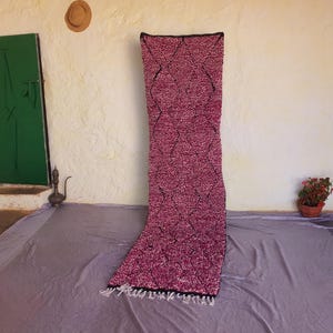Boujaad Rose Carpet-Bnni aurain Moroccan Rug, Authentic Boujaad Rug , Rugs For Living Room, Custom Rug Size-Boujaad Living Room Rug