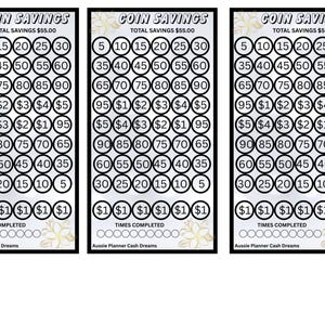 A6 COIN SAVING TRACKER ( digital download only)