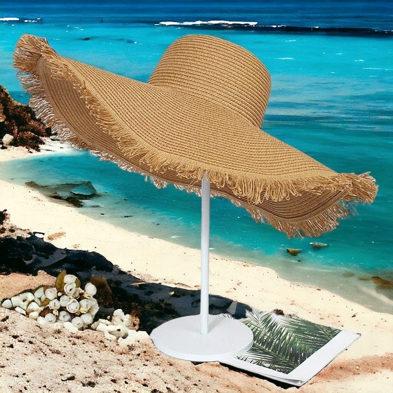 Wide Brim Straw Hat, Raw Solid Women Sun Hat, Protection Fisherman