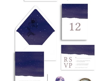 Celestial Wedding Invitation Collection, It Was Written In The Stars Collection