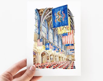 West Point Watercolor Venue, West Point Military Academy, Wedding Announcement, Save The Date, Watercolor Painting