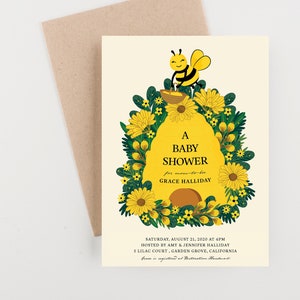 Baby Shower or Baby Luncheon, Bee Hive Theme, Mom To Be image 1