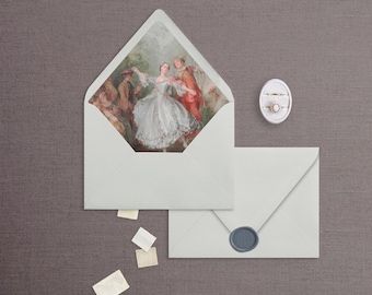 Envelope Liner Template, Masterpiece Collection, Instant Download