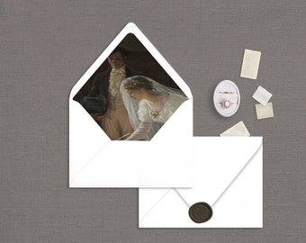 Envelope Liner Template, Masterpiece Collection The Wedding Register, Instant Download