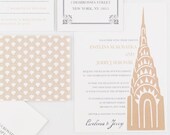 Wedding Invitation, Art Deco New York Wedding Invitation Collection