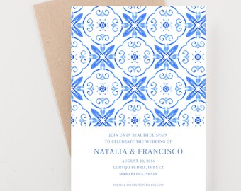 spanish save date etsy