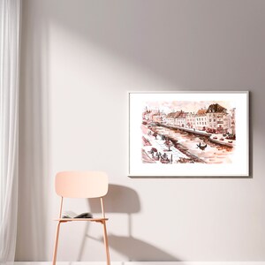 Watercolor Parisian Art Print, Francophile Art Print, Gift For Her, Gift For Him, Home Decor