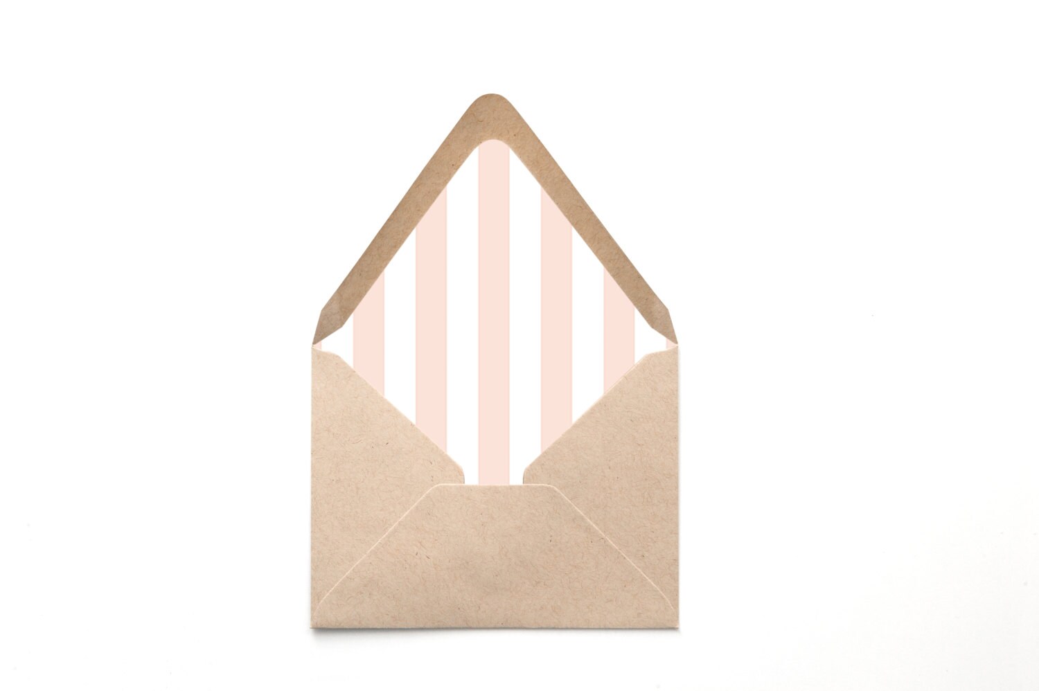 Printable Custom Envelope Liner Template Blush Pink Stripe Etsy
