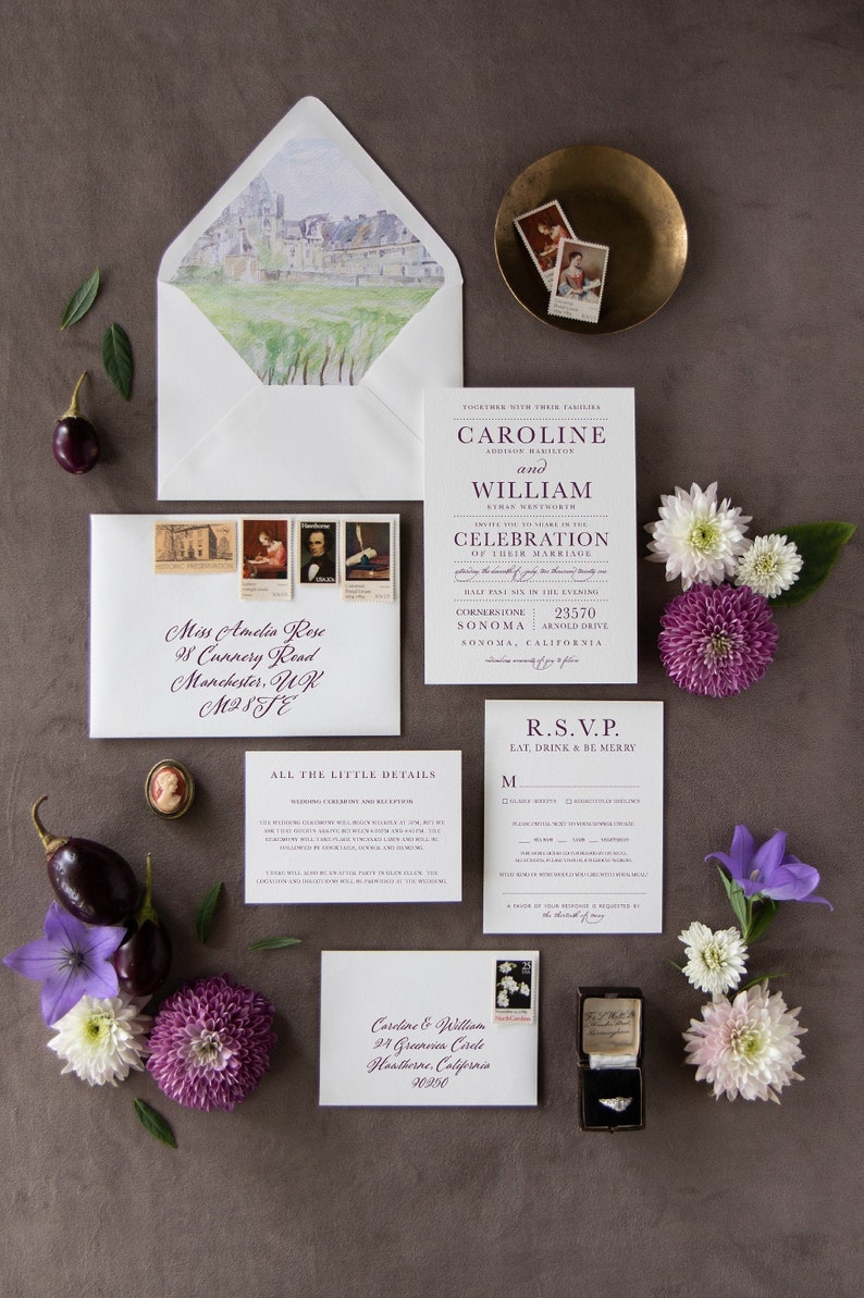 Vineyard & Wine Wedding Invitation Collection, Wine Tasting image 2