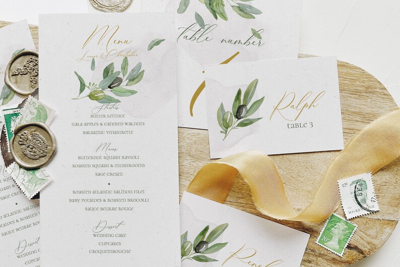 Tuscany Vineyard Wedding Collection, Olive Branch image 7