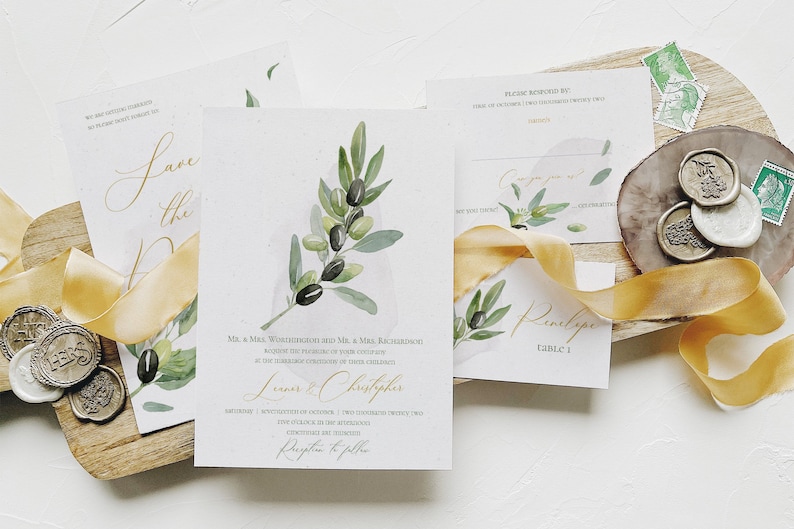 Tuscany Vineyard Wedding Collection, Olive Branch image 1