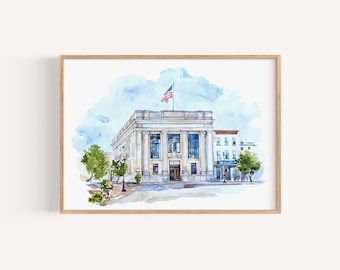 Felina, Ridgewood, New Jersey,  Watercolor Painting