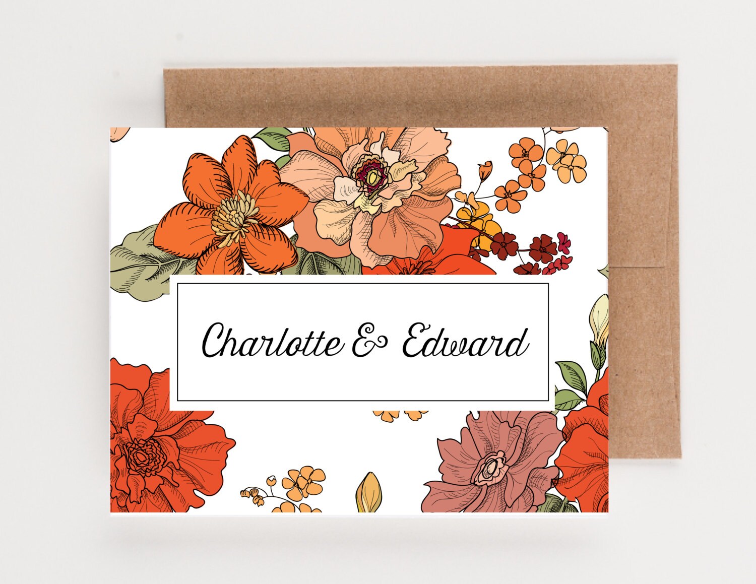 Couples Personalized Stationery Wedding Stationery Boxed Etsy