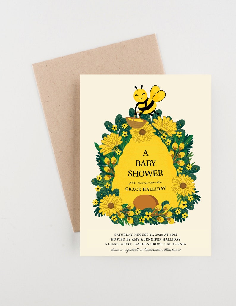 Baby Shower or Baby Luncheon, Bee Hive Theme, Mom To Be image 1